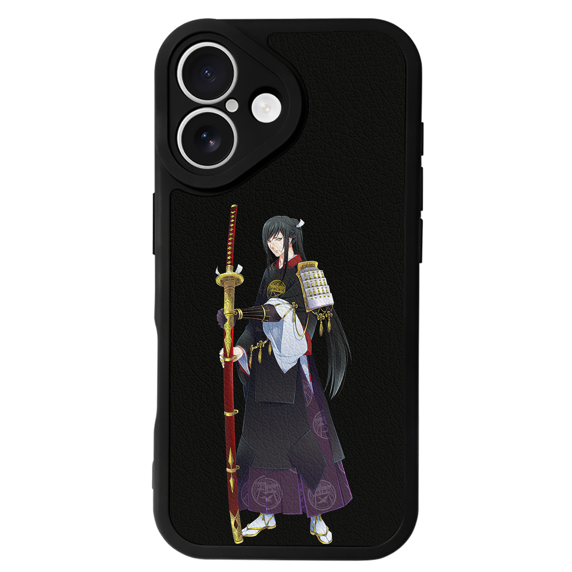 （画像用） 刀剣乱舞 Touken Ranbu 【iPhone 16シリーズ対応】シリコンスマホケース（レザー調） 材質：シリコン
